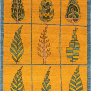 9 Cypress Trees Carpet – Yellow, Green, and Blue