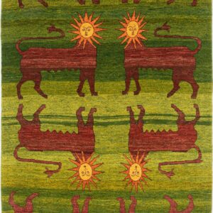 8 Lionesses with Lady Sun “Khorshid Khanum" Faces on Green Carpet