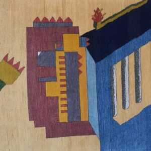 Lion's Head and Tail on Tan Carpet