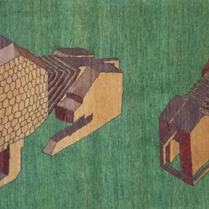 Two Lions Green Carpet