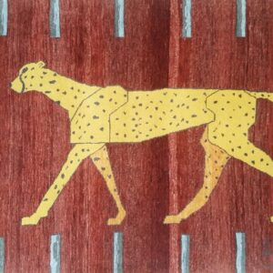Cheetah on Red Carpet