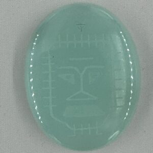 Lion Engraving - Teal